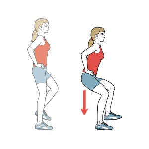 Bacak ve kalça kaslarınızı kuvvetlendirecek #Squat!